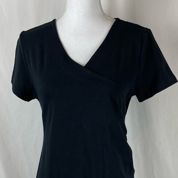 Soft Surroundings Black V-Neck GorpCore Athletic Dress NWOT Size SP - Picture 3 of 10